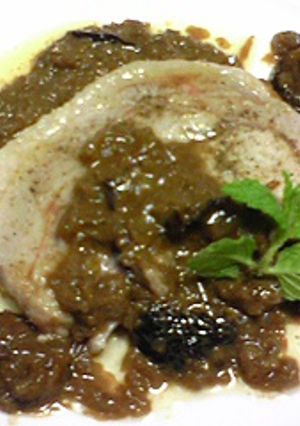 豚肉のソテー玉ねぎとイチジクのソフリット-レシピのメイン写真