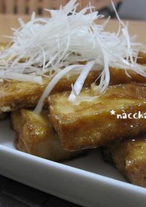 ごはんがススム☆厚揚げの照り焼き。-レシピのメイン写真