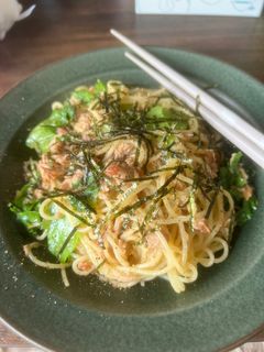 ツナと梅の和風パスタ-レシピのメイン写真