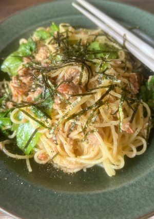 ツナと梅の和風パスタ-レシピのメイン写真