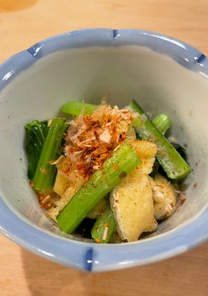 小松菜と油揚げの煮浸し⭐︎レンジで⭐︎4分-レシピのメイン写真