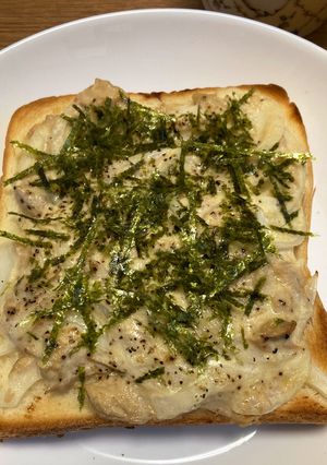 だし香るツナ玉ねぎの海苔マヨトースト-レシピのメイン写真