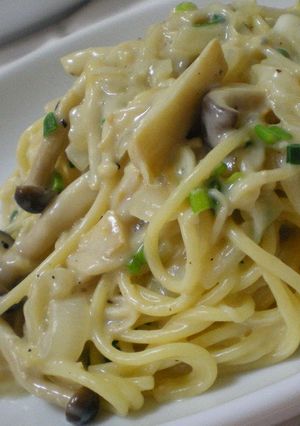 きのこたっぷり味噌クリームパスタ-レシピのメイン写真