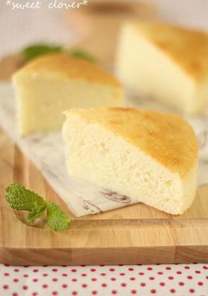 *卵白とヨーグルトで真っ白ケーキ*-レシピのメイン写真