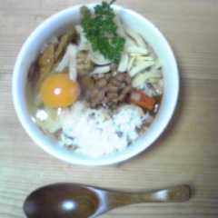 รูปของ カレーライスをもっと美味に♪(四段活用)
