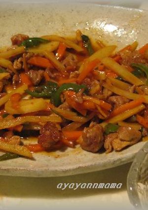 豚肉のチンジャオロース風炒め-レシピのメイン写真