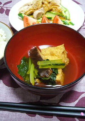 厚揚げと小松菜のさっと煮-レシピのメイン写真