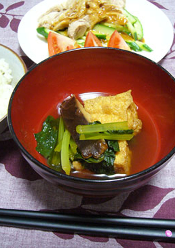 厚揚げと小松菜のさっと煮-レシピのメイン写真