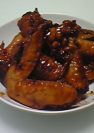 鶏手羽と大豆の甘酢煮-レシピのメイン写真