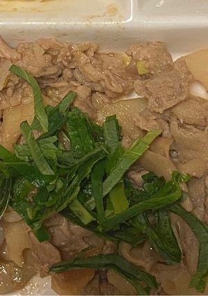 ワンボールレンジ、豚肉と蓮根の梅肉蒸し！-レシピのメイン写真