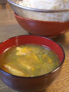 大蒜のサワー漬けinカレースープ☆つけ麺-レシピのメイン写真