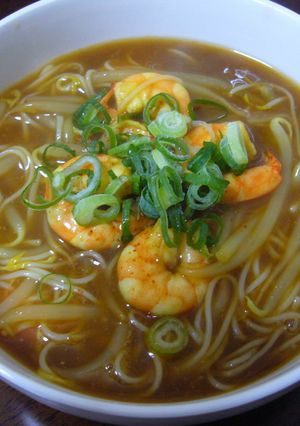 海老ともやしの和風カレーにゅうめん-レシピのメイン写真