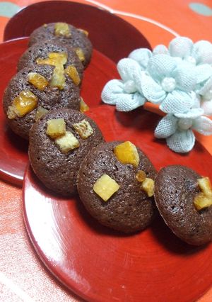 チョコとオレンジのヘーゼルナッツマカロン-レシピのメイン写真