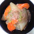 大根と人参のこってりひき肉煮