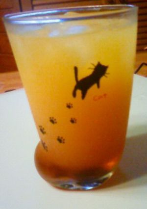 杏のお酒をオレンジで割って･･･♡-レシピのメイン写真