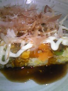 冷やご飯で☆ノン小麦粉の超簡単お好み焼き-レシピのメイン写真