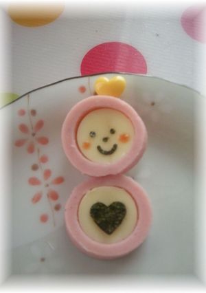 お弁当おかず★型抜きのだるま串♬♪-レシピのメイン写真