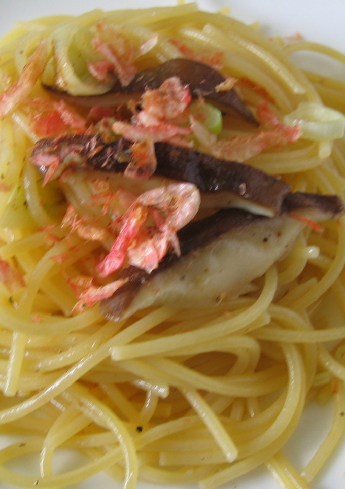 桜エビとしいたけのパスタ-レシピのメイン写真