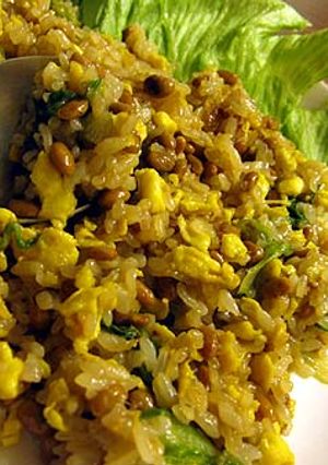 納豆を洗って作る納豆チャーハン-レシピのメイン写真