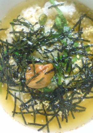 梅クッパ(韓国風梅茶漬け)-レシピのメイン写真