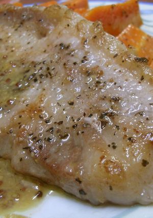 豚ロース肉のソテー　マスタードソース-レシピのメイン写真
