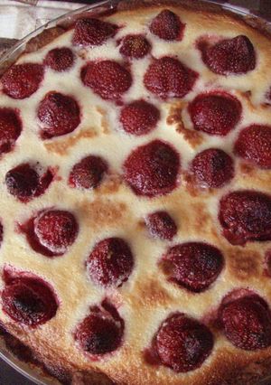 ●春色●クラフティ風いちごタルトです-レシピのメイン写真