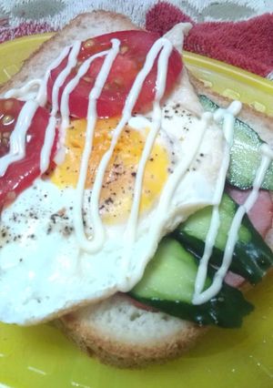 朝ご飯！昼ご飯！ﾊﾟﾝに乗せるだけ！-レシピのメイン写真