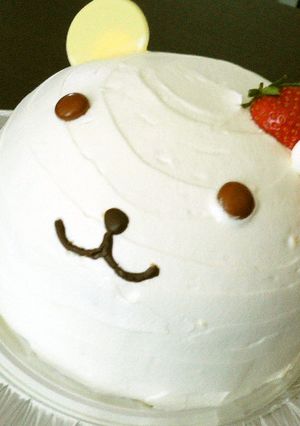 くまさんデコレーションケーキ-レシピのメイン写真