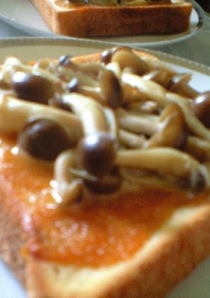 　きのこの味噌マヨトースト-レシピのメイン写真