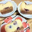 ブルーベリーのベイクドチーズケーキ🫐