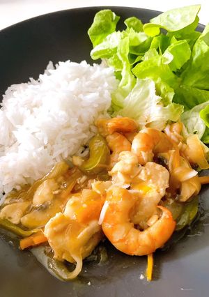 海老と白身魚の甘酢あんかけ-レシピのメイン写真