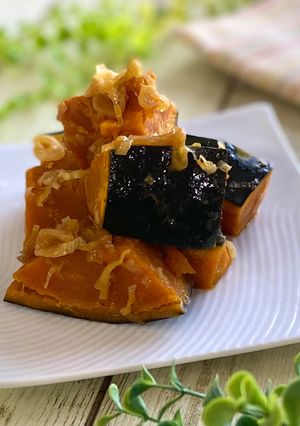 レンジで！甘辛ネギかぼちゃ-レシピのメイン写真