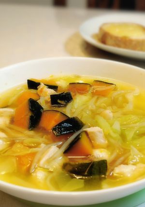 カボチャ入り野菜たくさんスープ-レシピのメイン写真