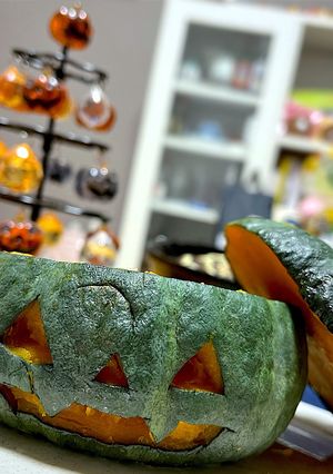 レンジで簡単☆ハロウィンかぼちゃ☆-レシピのメイン写真