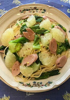 文旦・ギョニソ・春キャベツの爽やかパスタ-レシピのメイン写真