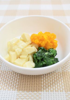 【離乳食中期】豆腐野菜サラダ-レシピのメイン写真