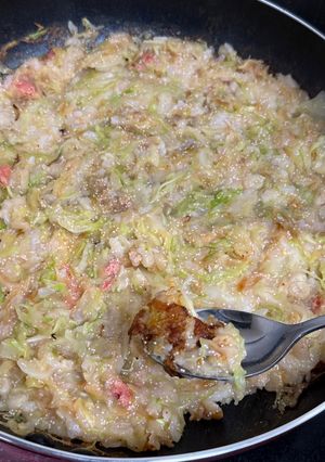 簡単 美味しい 鍋キューブでもんじゃ焼き-レシピのメイン写真