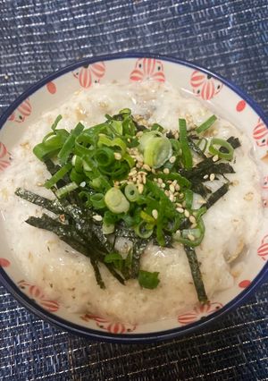 二日酔いの時に!とろろの冷やしだし茶漬け-レシピのメイン写真