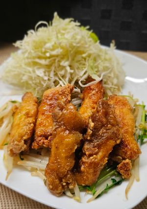 鶏むねカレー風味スティックの野菜たっぷりサラダ風-レシピのメイン写真