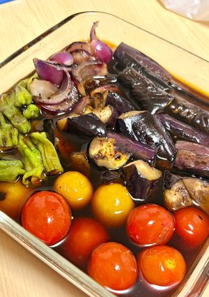 夏野菜の焼き浸し-レシピのメイン写真