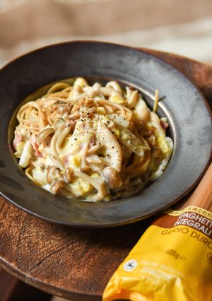 白菜ときのこの濃厚クリームパスタ-レシピのメイン写真