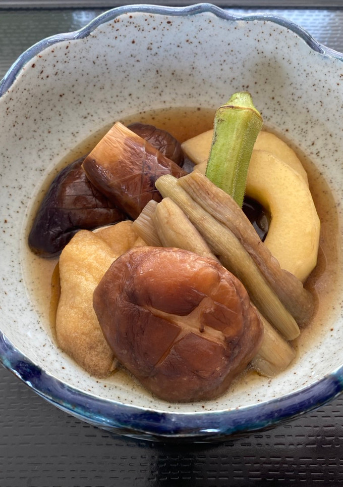 赤ずいきと夏野菜の煮物-レシピのメイン写真