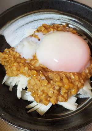 麺やご飯に☆細切り長芋の納豆卵ぶっかけ-レシピのメイン写真