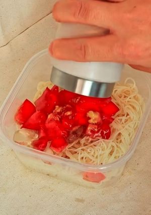 トマトの冷製そうめん-レシピのメイン写真
