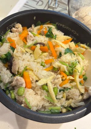 ハチクの五目炊き込みご飯-レシピのメイン写真