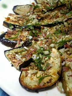 薬味たっぷりのナス焼き♪-レシピのメイン写真