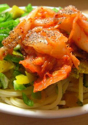 夏におススメ☆赤緑黄色の冷製ミニパスタ-レシピのメイン写真