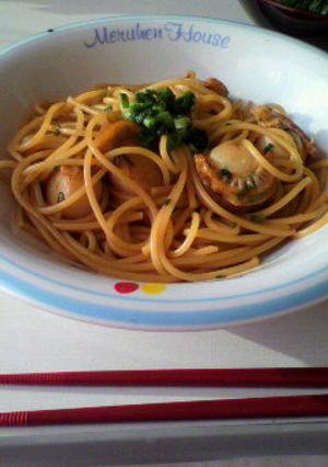 ベビーホタテの和風パスタ(＾u＾*)-レシピのメイン写真