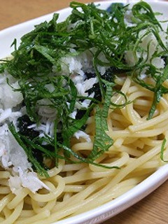旬を楽しむ生青のり和風パスタ-レシピのメイン写真