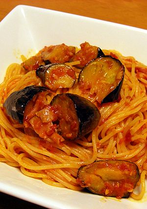 なすとベーコンのトマトパスタ-レシピのメイン写真